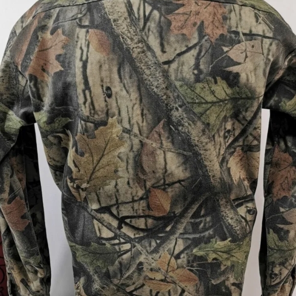Vintage Codet Wood N Trail Camo Shirt Med Tall Heavy Fabric - Picture 6 of 8